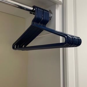 Blue Plastic Hangers from The Container Store